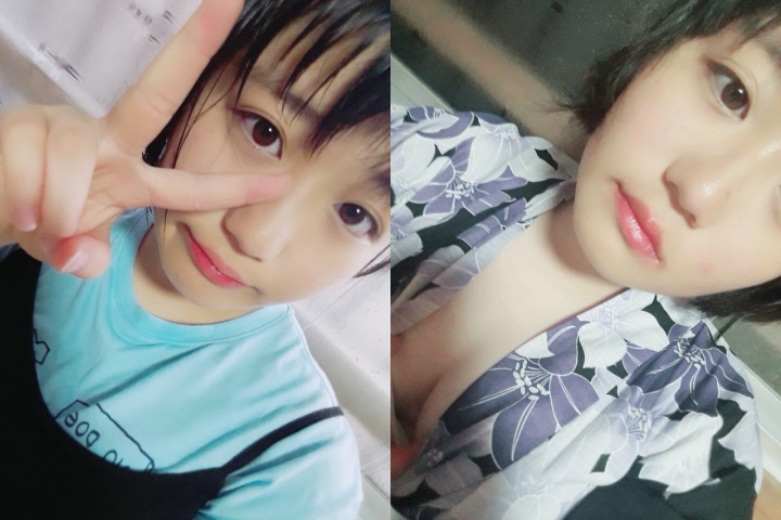 C上も下も脱いじゃっった娘の配信